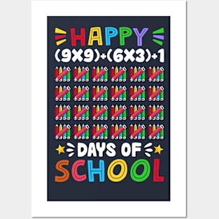 Happy (9-9)+(6-3)+1 Days Of School Posters and Art